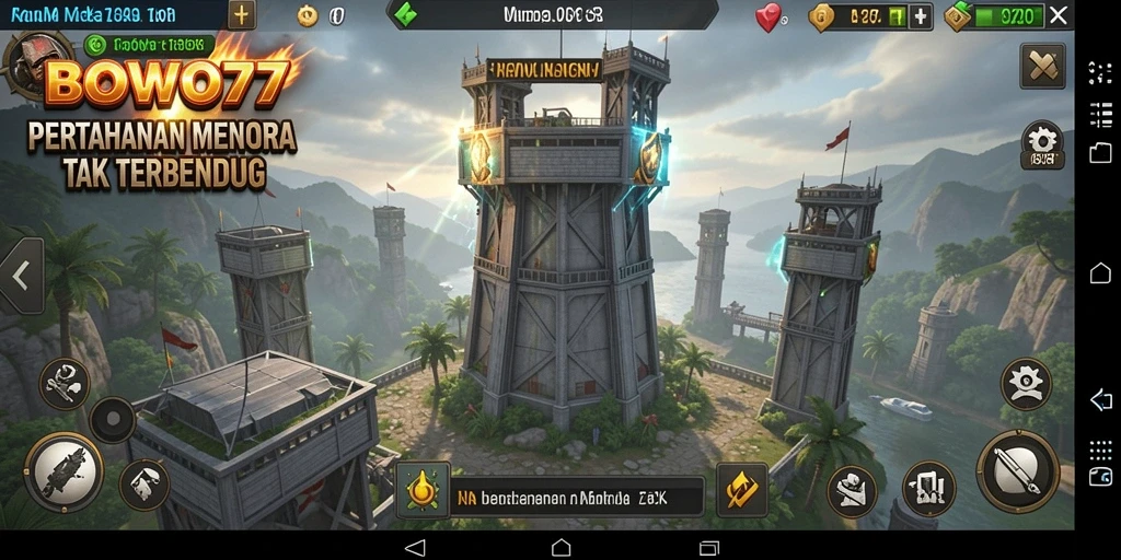 Gameplay Tower Defense yang menarik di BOWO77.