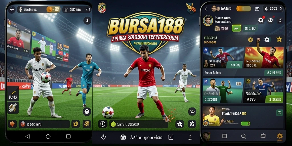 Screenshot BURSA188 menampilkan tampilan antarmuka aplikasi Sportsbook yang menarik.
