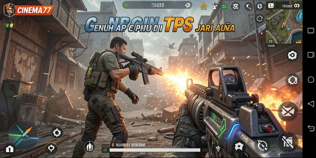 Tampilan gameplay seru dalam CINEMA77 dengan aksi mendebarkan.