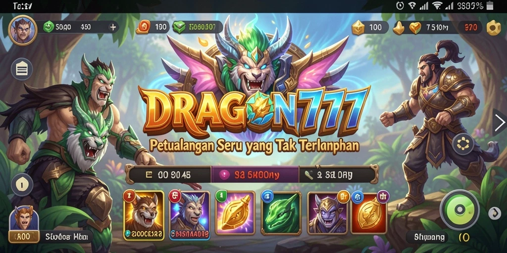 Tampilan gameplay seru petualangan di DRAGON777.