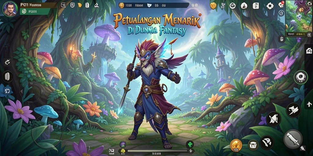 Tampak aksi seru dalam gameplay RPG PG11.