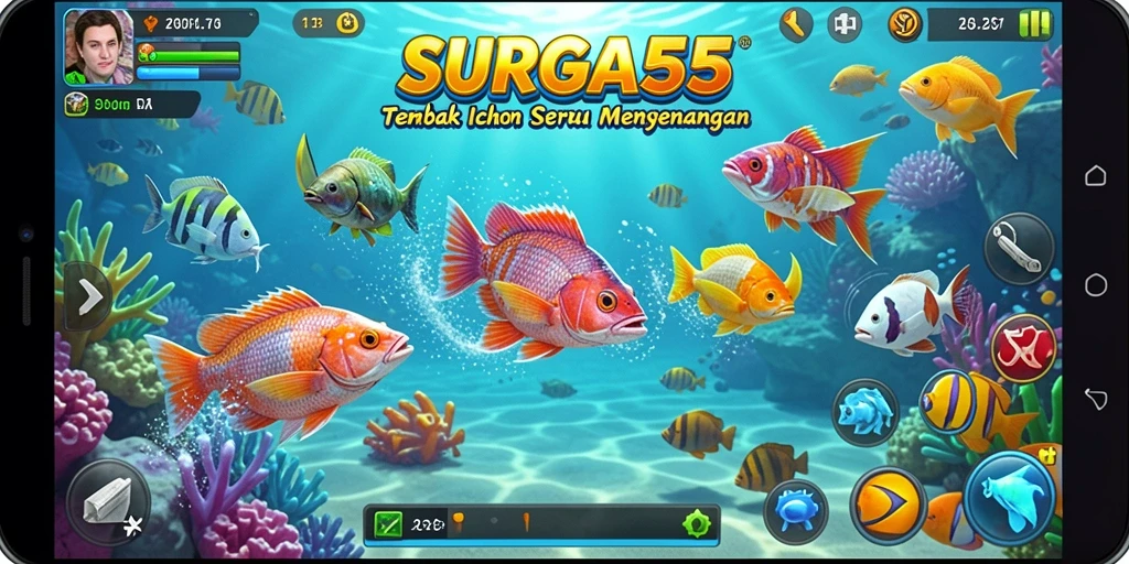 Tangkapan ikan yang menantang dalam SURGA55.